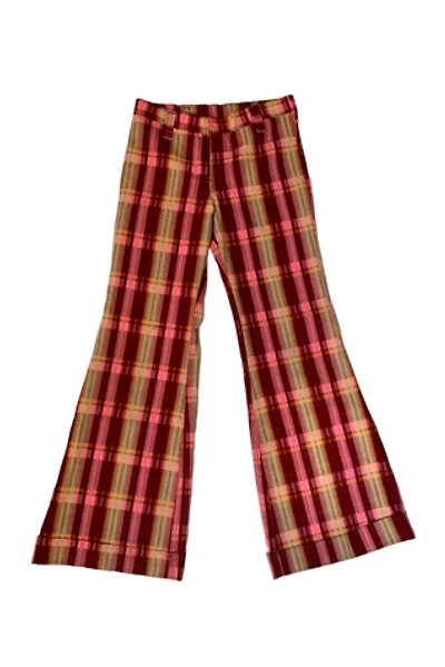 Vintage 1970s Plaid Bell Bottom Pants Selected by SharpLilTeeth