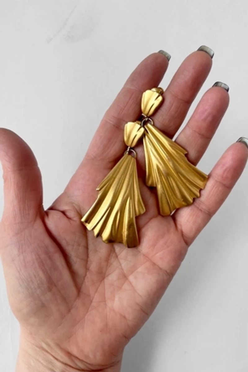Mid-Century Trompe l’Oiel Tassel Earrings Selected by MARMALADE