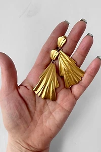 Mid-Century Trompe l’Oiel Tassel Earrings Selected by MARMALADE