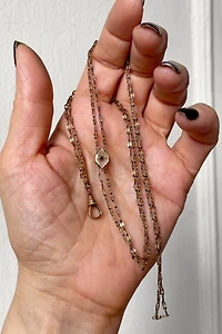 Antique Gold Filled Ladies Pocket Watch Chain with Slide Selected by MARMALADE