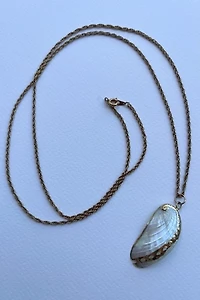 Gold Seashell Necklace Selected by Wax Plant