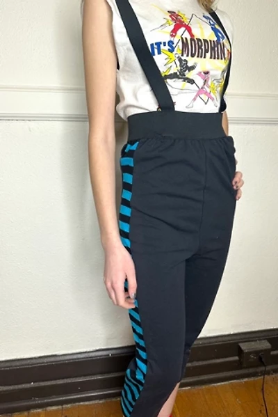 Vintage 1980s Cotton Spandex Suspender Romper Selected by Cherry