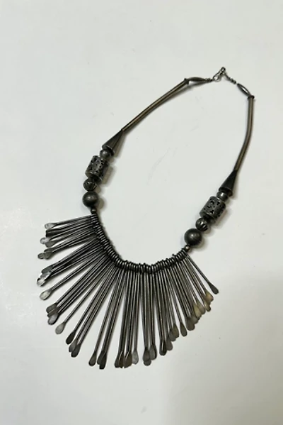 Vintage 1970s Silver Industrial Mesopotamic Necklace Selected by Cherry
