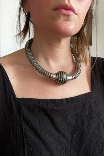 Vintage 1980s Industrial Coil Necklace Selected by Cherry