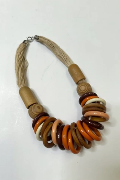 Vintage 1970s Multi Rings and Rope Necklace Selected by Cherry