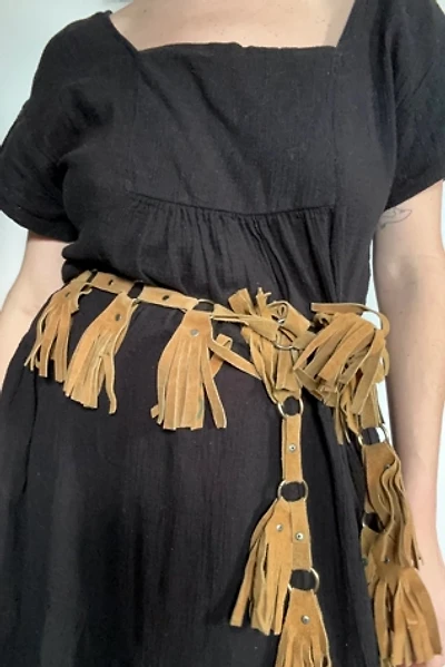 Vintage 1960s Suede Fringed Tassel belt Selected by Cherry