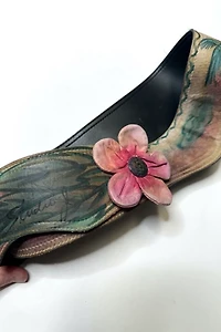 1980s Hand Painted Leather Belt Selected by Cherry