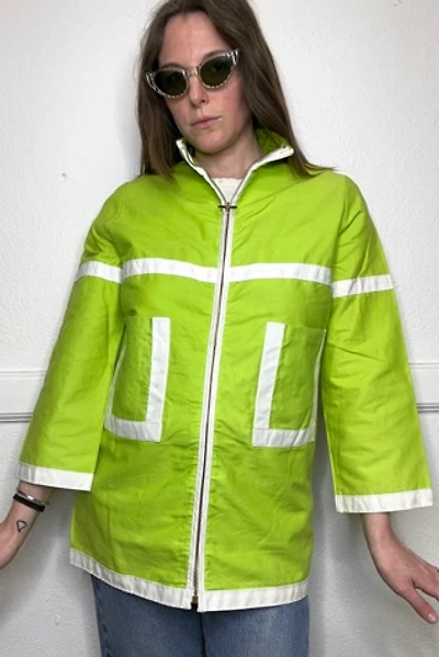 Vintage 1960s Lime Green Mod Jacket Selected by Cherry