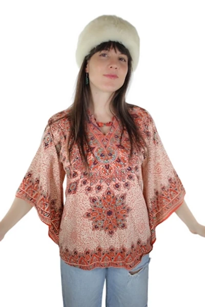 1970s Angel Sleeve Nomad Tunic Selected By Moons + Junes Vintage