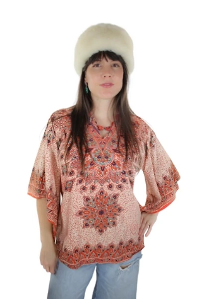 1970s Tuscan Wool Orb Round Hat Selected By Moons + Junes Vintage