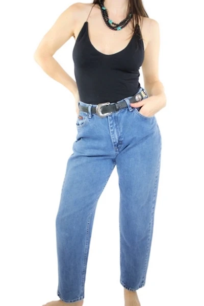 1980s Lee Denim High Waist Jeans Selected By Moons + Junes Vintage