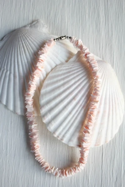 Vintage Hawaiian Pink Puka Shell Necklace Selected By Moons + Junes Vintage