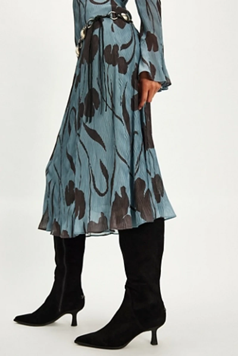 Yulia Tall Kitten Heel Boots