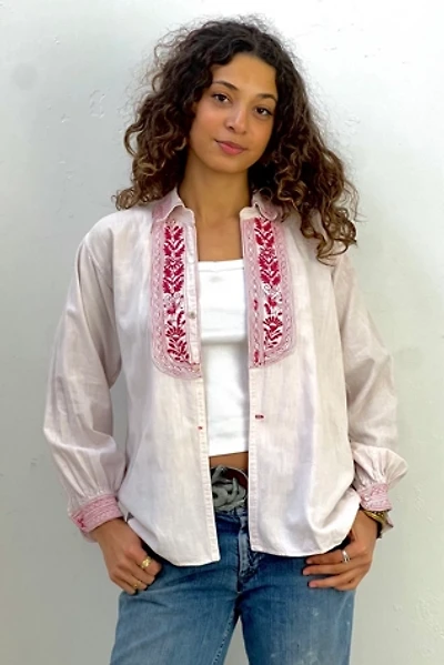 Vintage Embroidered Button Down Selected by Anna Corinna