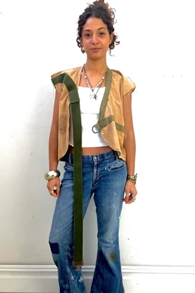 Anna Corinna Reworked Vintage Khaki Strappy Jacket