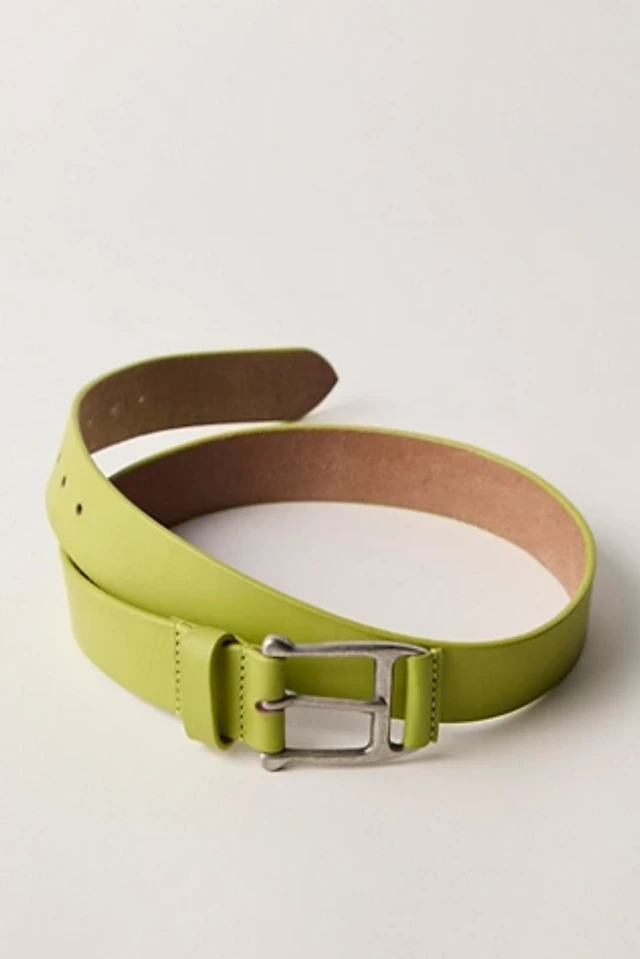 NWT Free People Carraway Leather Belt in Banana Cream Braided Belt Paul Smith Ladies Belts Free People We The Free  main image 2