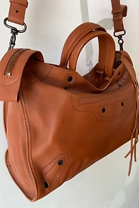 Balenciaga Blackout City Bag in Brick Red Selected by The Curatorial Dept.