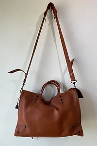 Balenciaga Blackout City Bag in Brick Red Selected by The Curatorial Dept.