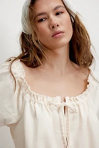 We The Free Daisy Denim Babydoll Romper