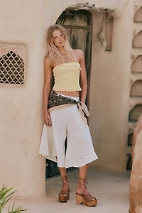 Celina Linen Culotte Pants