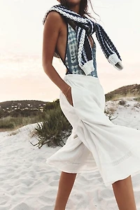 Celina Linen Culotte Pants