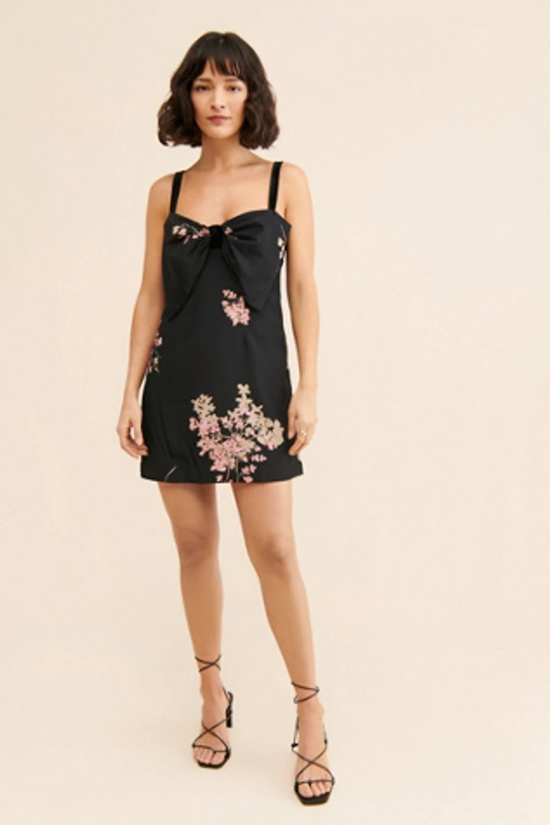 Tie A Bow Mini Dress