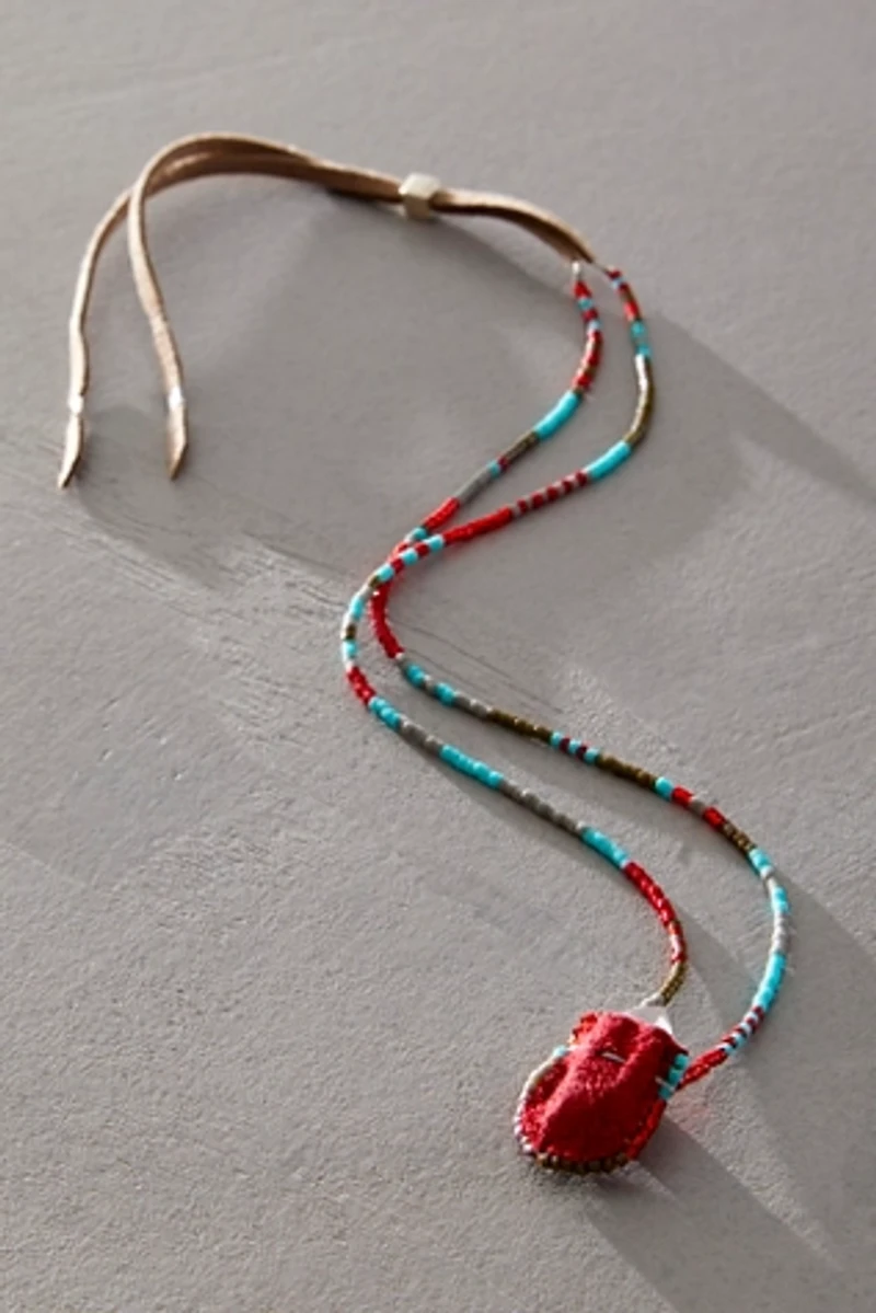 Julie Rofman x Kiki Love Mini Crystal Pouch Necklace