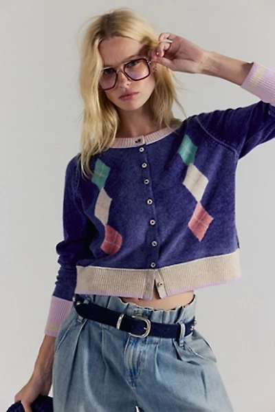 Nocturnal Patterned Cashmere Cardi