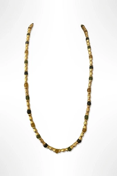 1980s Monet Heavy Glass And Gold Tone Strand Selected By Ritual Vintage