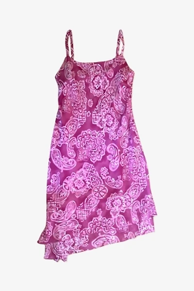 Y2K Pink Print Slip Dress Selected By Ritual Vintage