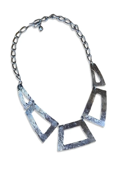 1970s Florenza Brutalist Geometric Necklace Selected By Ritual Vintage