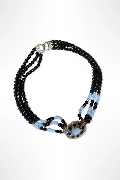 1980s Glass Beaded Choker Necklace Selected By Ritual Vintage