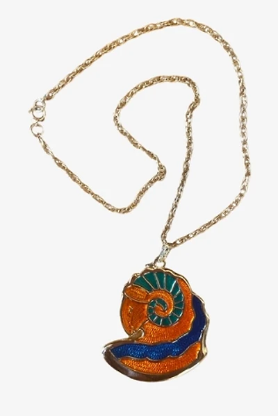 1970s Aries Gold Enamel Statement Necklace Selected By Ritual Vintage