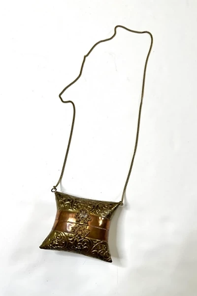 Vintage 1980s Brass Mini Box Purse Selected by Cherry