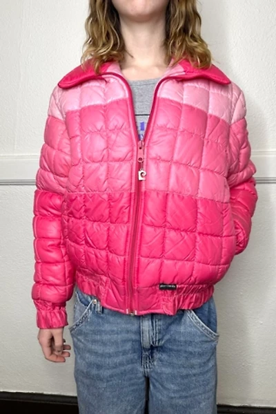 Vintage 1990s Deadstock Pierre Cardin Pink Puffy Coat Selected by Cherry