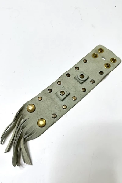 Vintage 1970s Fringe and Studded Suede Watch Band Selected by Cherry