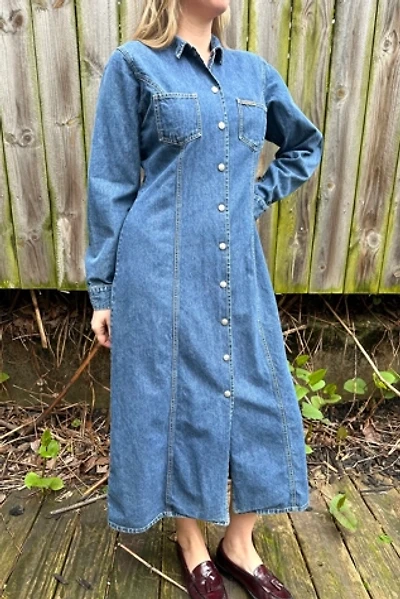 Vintage Calvin Klein Denim Dress Selected by Grievous Angel Vintage