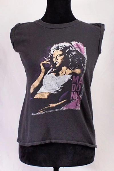 Vintage 80s Madonna Concert Muscle T Shirt Selected by Black Shag Vintage