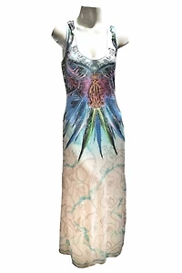 Y2K Christian Audigier Jeweled Dress Selected by Garbage Soup