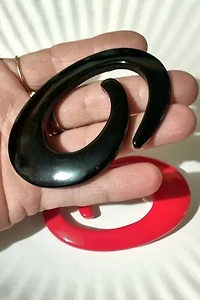 1980's Swirl Scarf Pins Selected by Garbage Soup