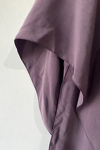Lanvin Purple Ruffle Midi Dress Selected by The Curatorial Dept