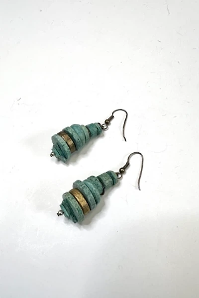 Vintage 1980s Stacked Turquoise Earrings Selected by Cherry