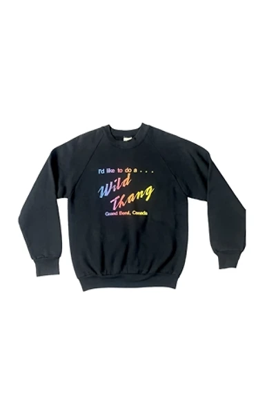 Vintage Black Wild Thang Graphic Sweatshirt Selected By Ankh By Racquel Vintage