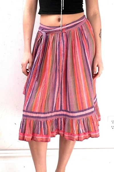 Vintage Gauze Stripe Skirt Selected by Anna Corinna