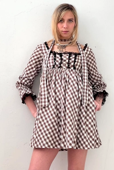 Vintage Mr. Mort by Stan Herman Gingham Mini Dress Selected by Anna Corinna
