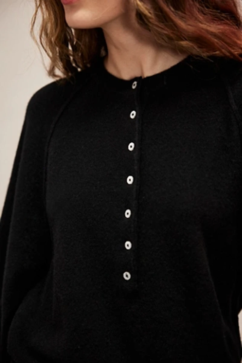 Porta Cashmere Henley Sweater