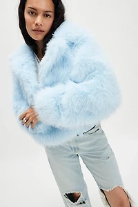 Paris Cropped Faux Fur Jacket