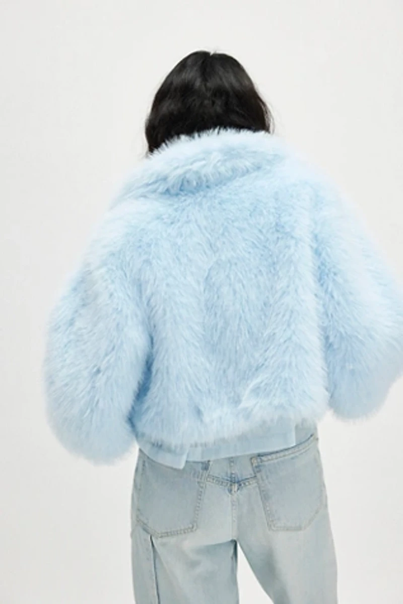 Paris Cropped Faux Fur Jacket