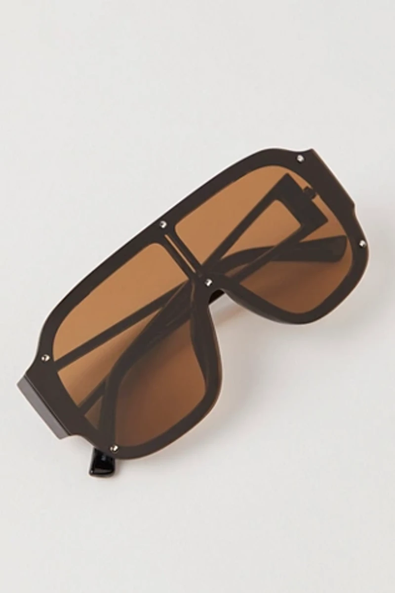 Cooper Oversized Shield Sunglasses