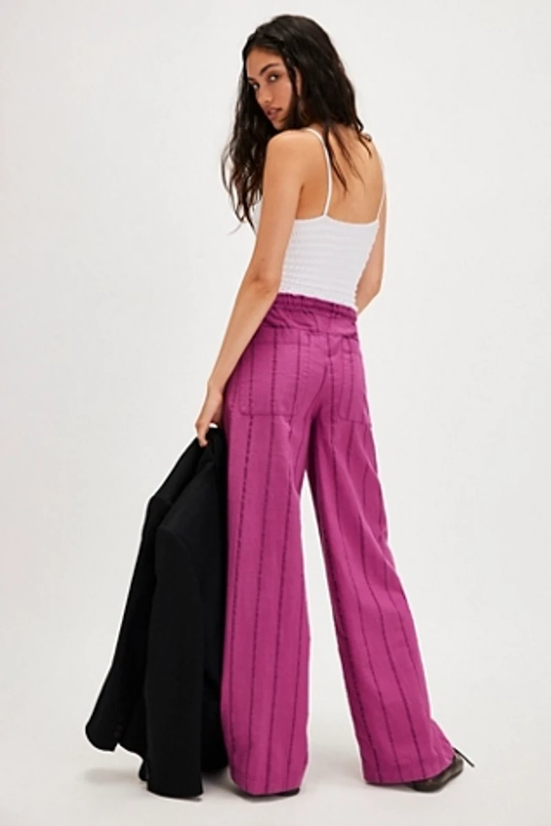 Hudson Canyon Textured Stripe Pants